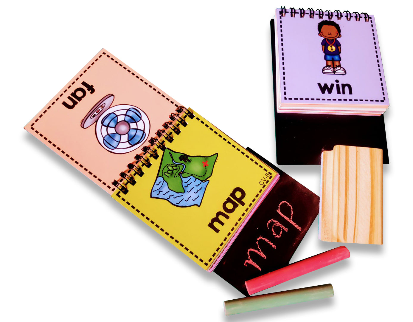 ZOOPLAY CVC Words Read and Write Flashcards