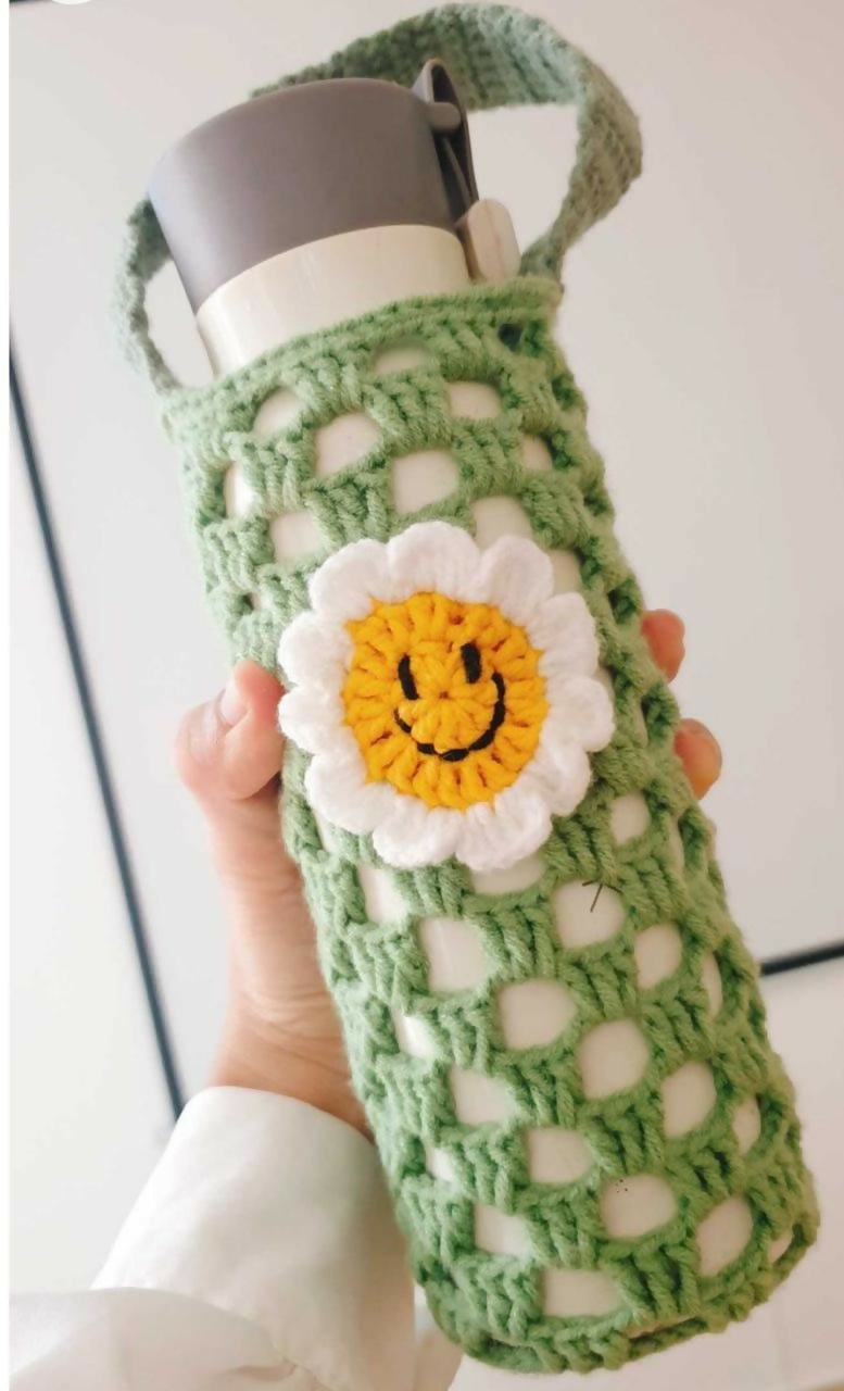 Buy Crochet Handmade Bottle Covers – cozy, cute protection for bottles.
