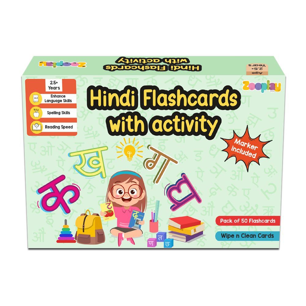 ZOOPLAY Hindi Flashcards with Activity