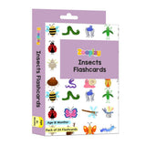 ZOOPLAY Insect Flash Cards- Pack of 24