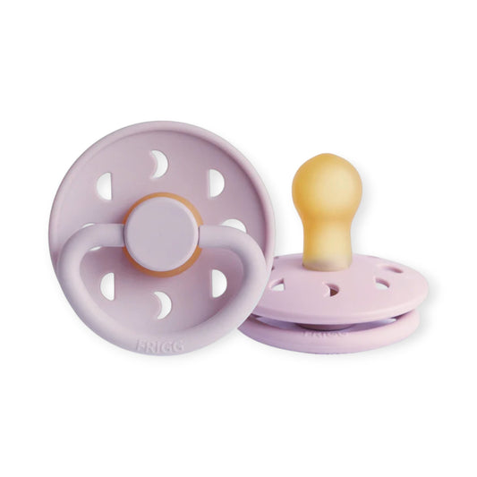 FRIGG Moon Phase Latex Baby Pacifier 0-6M 1-Pack Soft Lilac - Size 1