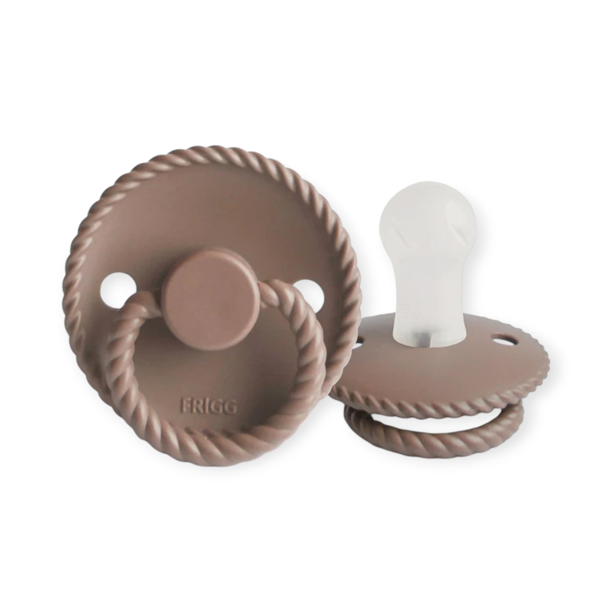 FRIGG Rope Latex Baby Pacifier 0-6M 1-Pack Sepia - Size 1