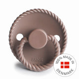 FRIGG Rope Latex Baby Pacifier 0-6M 1-Pack Sepia - Size 1