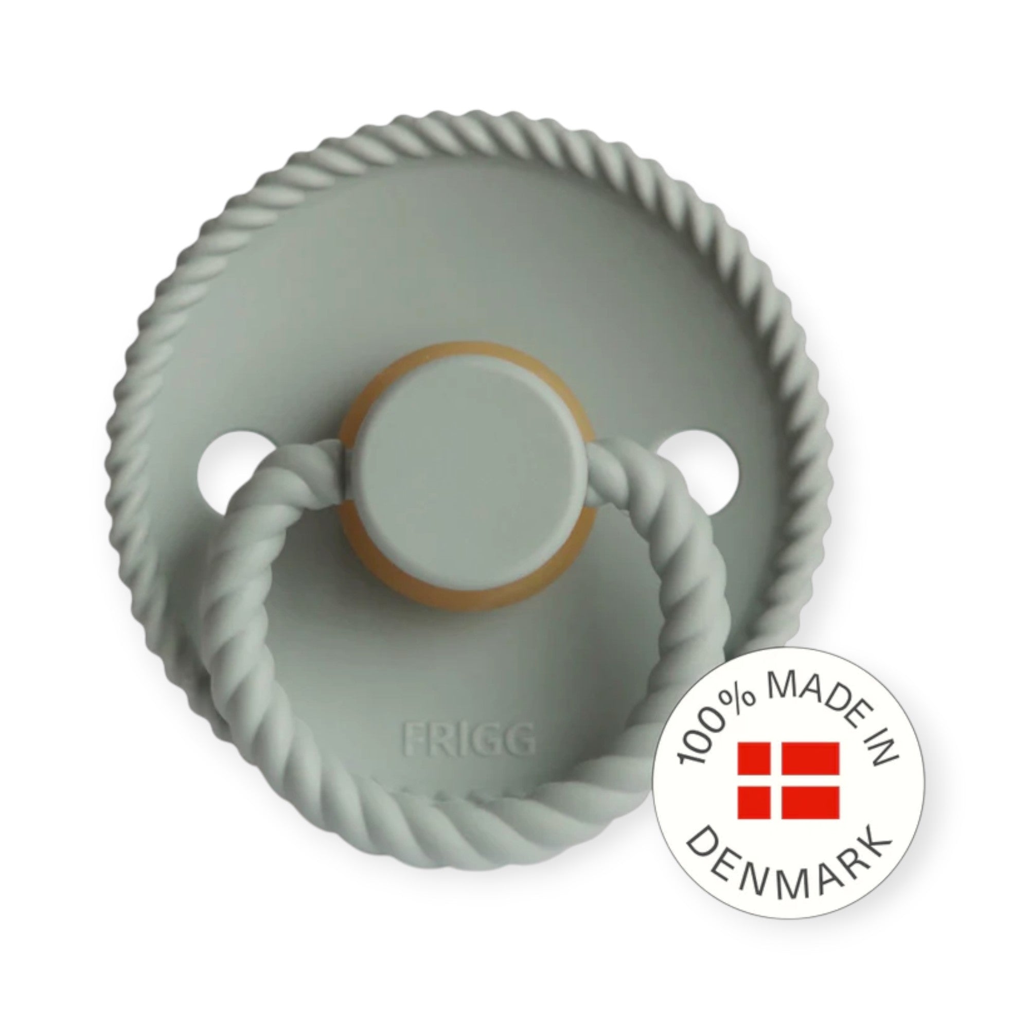 FRIGG Rope Latex Baby Pacifier 6-18M 1-Pack Sage - Size 2