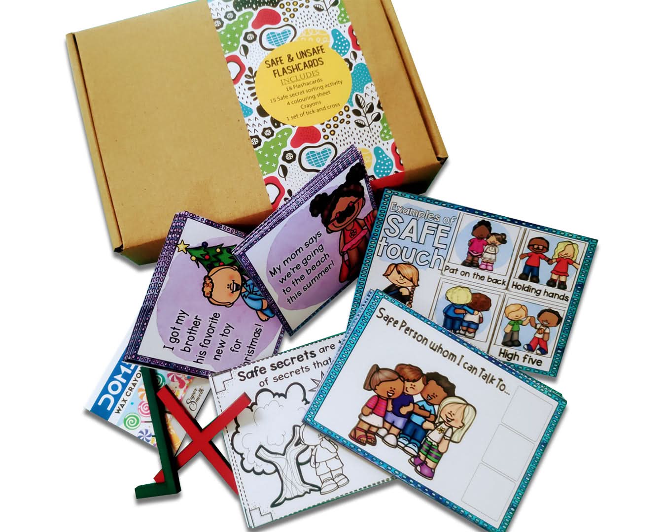 ZOOPLAY Safe and Unsafe Touch Flashcards