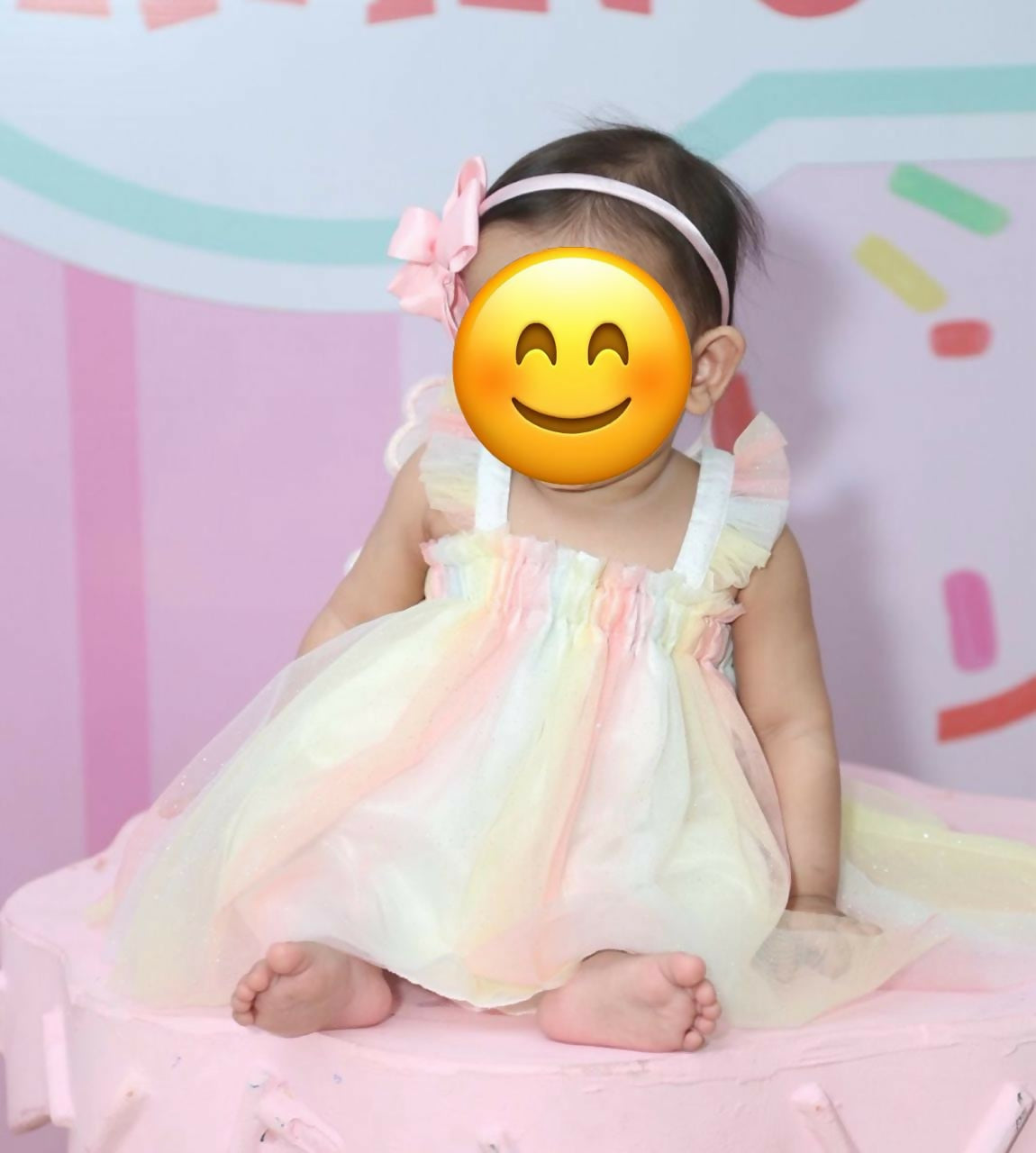 BABYHUG Party Frock with Frills & Butterfly Detail – Elegant & Festive Wear for Baby Girls