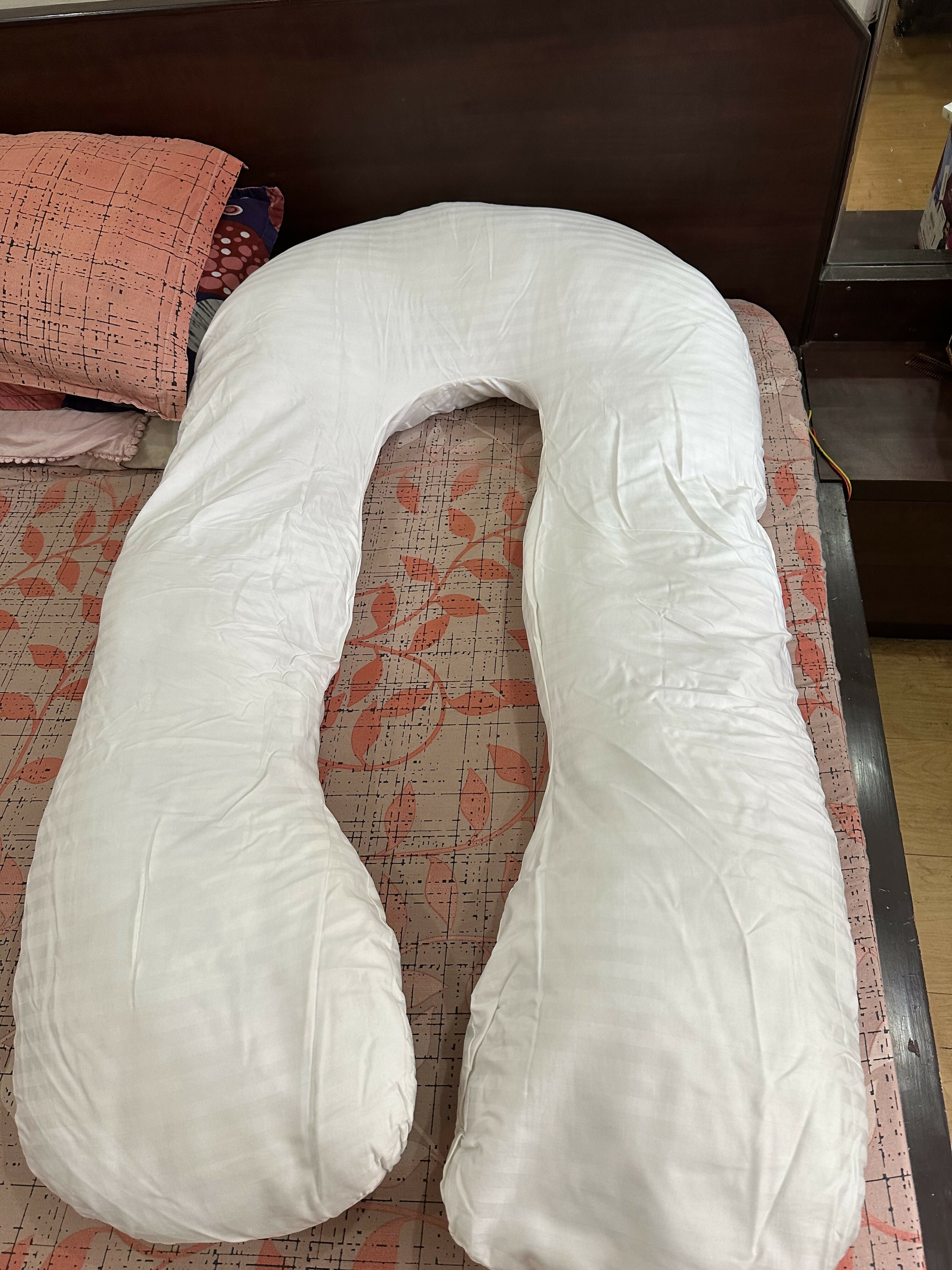 Quilt comfort U shape pregnancy pillow