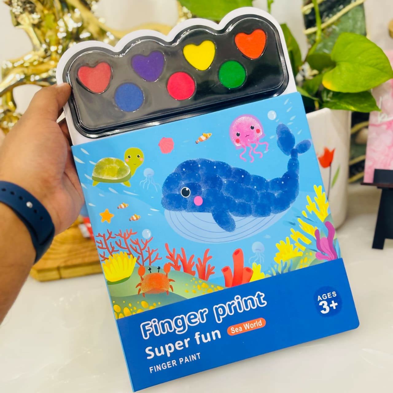 Fingerprint activity book set for kids with fun art activities, easy-to-follow designs, and creative exercises that encourage imagination, fine motor skills, and sensory learning.