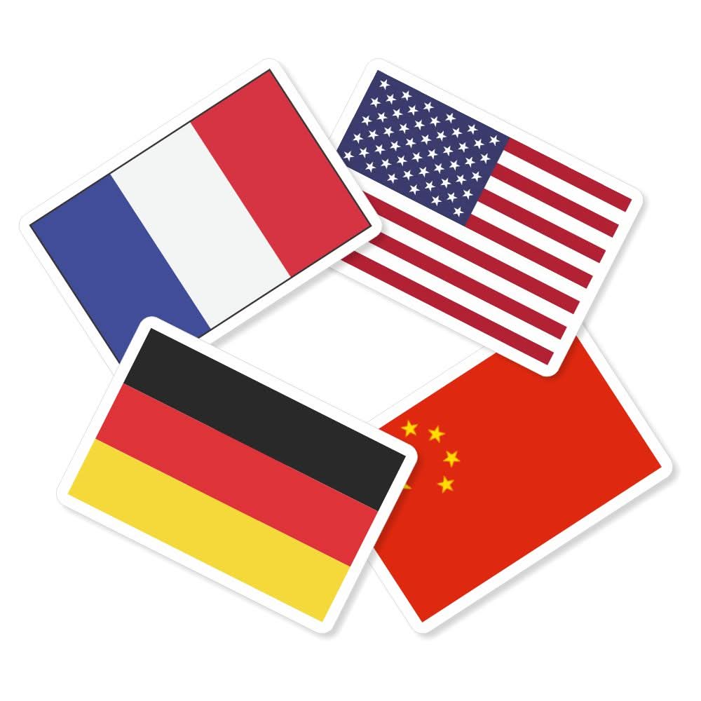 ZOOPLAY Flags Part 1 Flashcards - Pack of 24