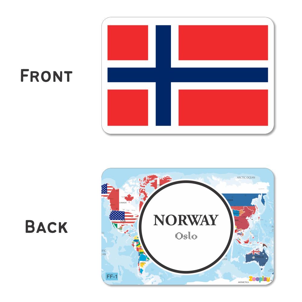 ZOOPLAY Flags Part 2 Flashcards - Pack of 24