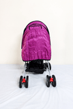 Tiffy & Toffee Maxtrem baby stroller with reversible handle, reclining seat, foldable travel pram design, adjustable canopy, 5-point safety harness, smooth wheels, and storage basket for babies and toddlers up to 22 kg.