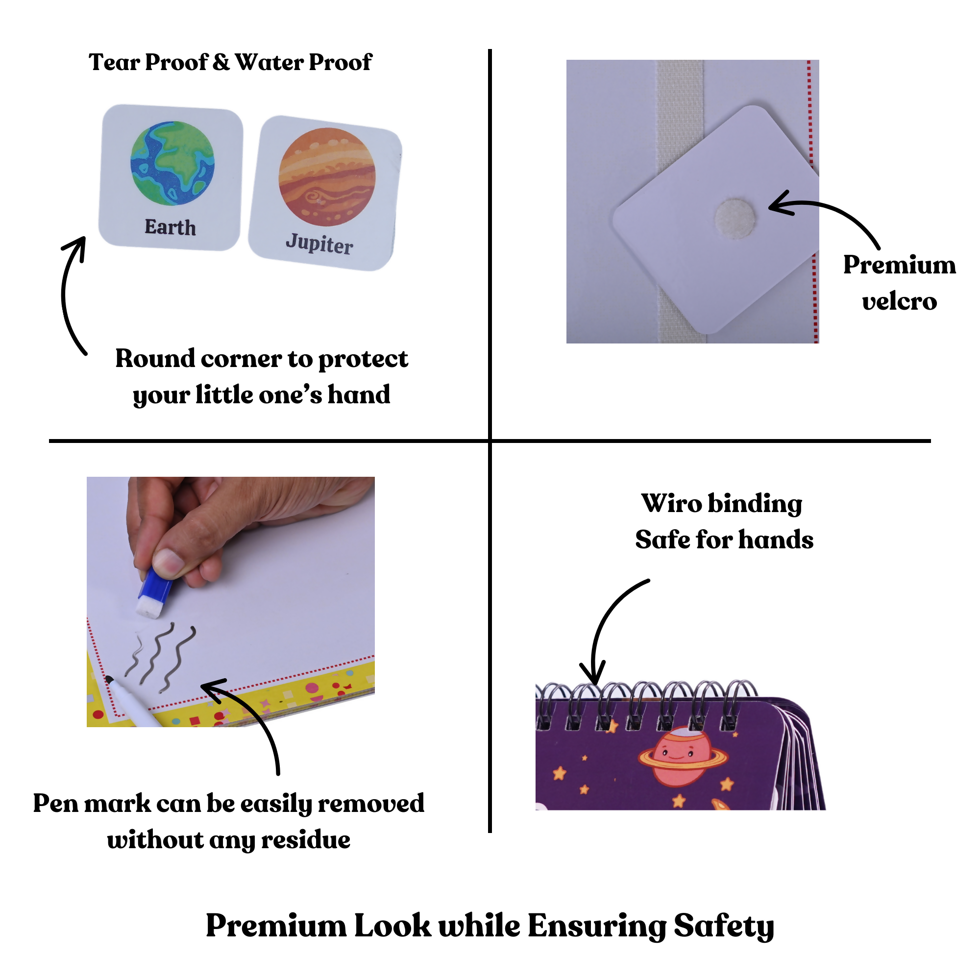 The activities help improve motor skills, cognitive skills, basic literacy, and memorization.