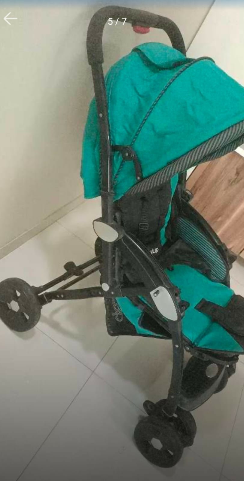 LUVLAP Galaxy stroller with reclining seat, smooth wheels, safety harness, adjustable canopy, and comfortable travel design for babies and toddlers.