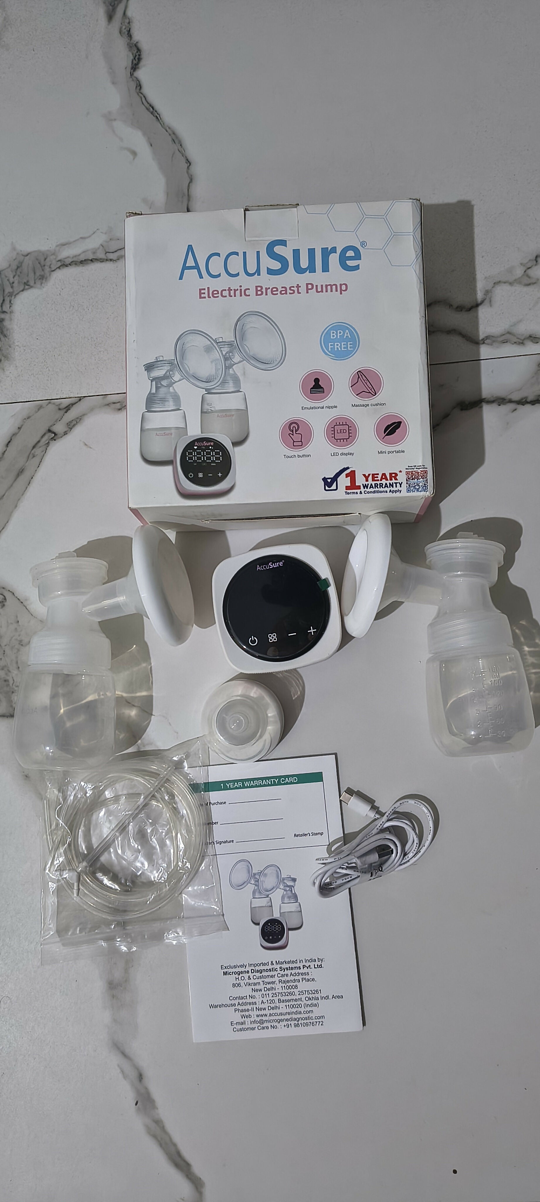 ACCUSURE Double Electric Breast Pump 2025