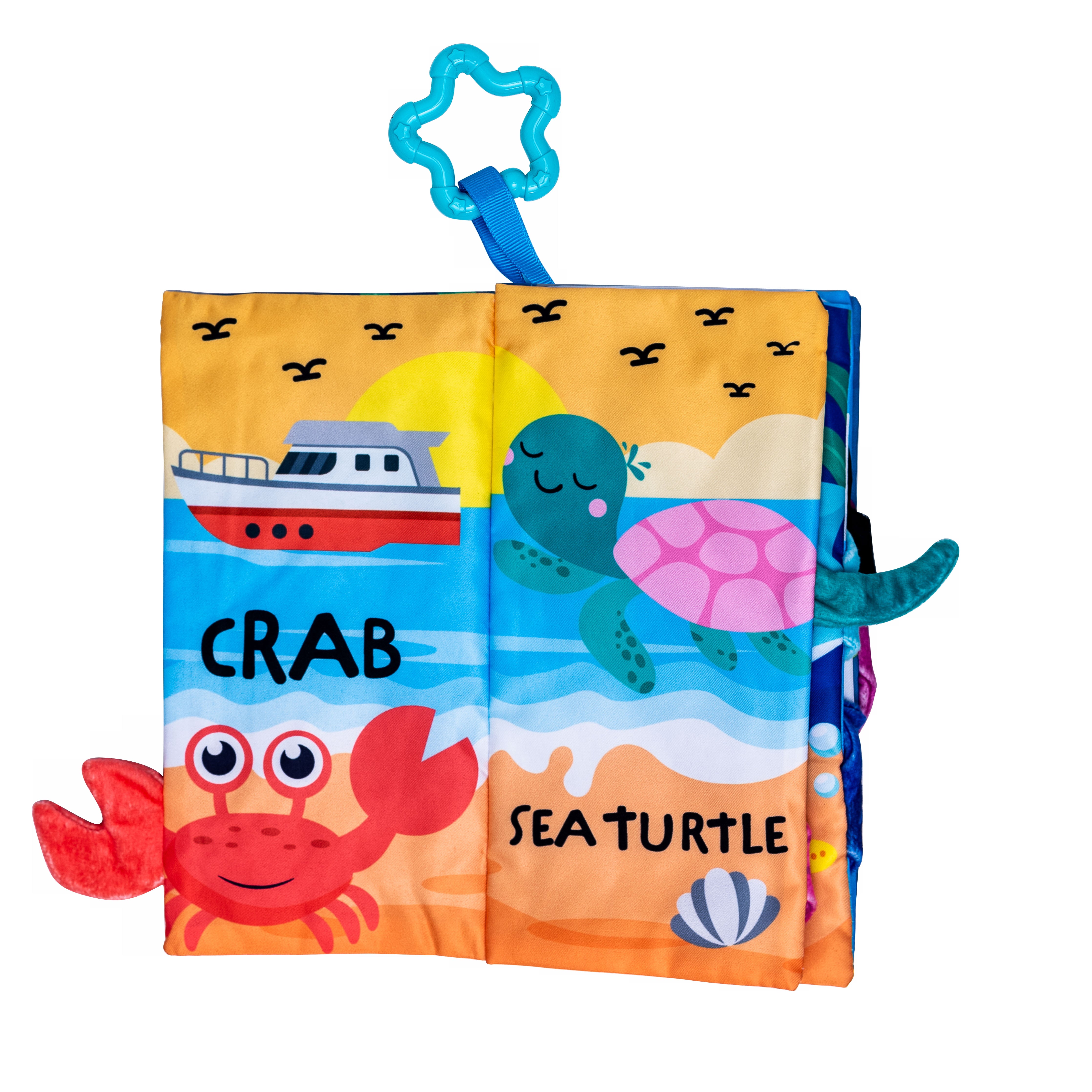 Baby Cloth Book - Marine Animals