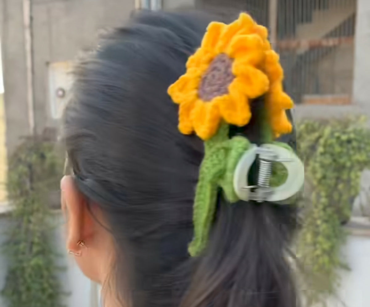 Sunflower Hair Claw