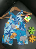 KIDZOVA Dungri Sets/ Dungaree Set, Blue