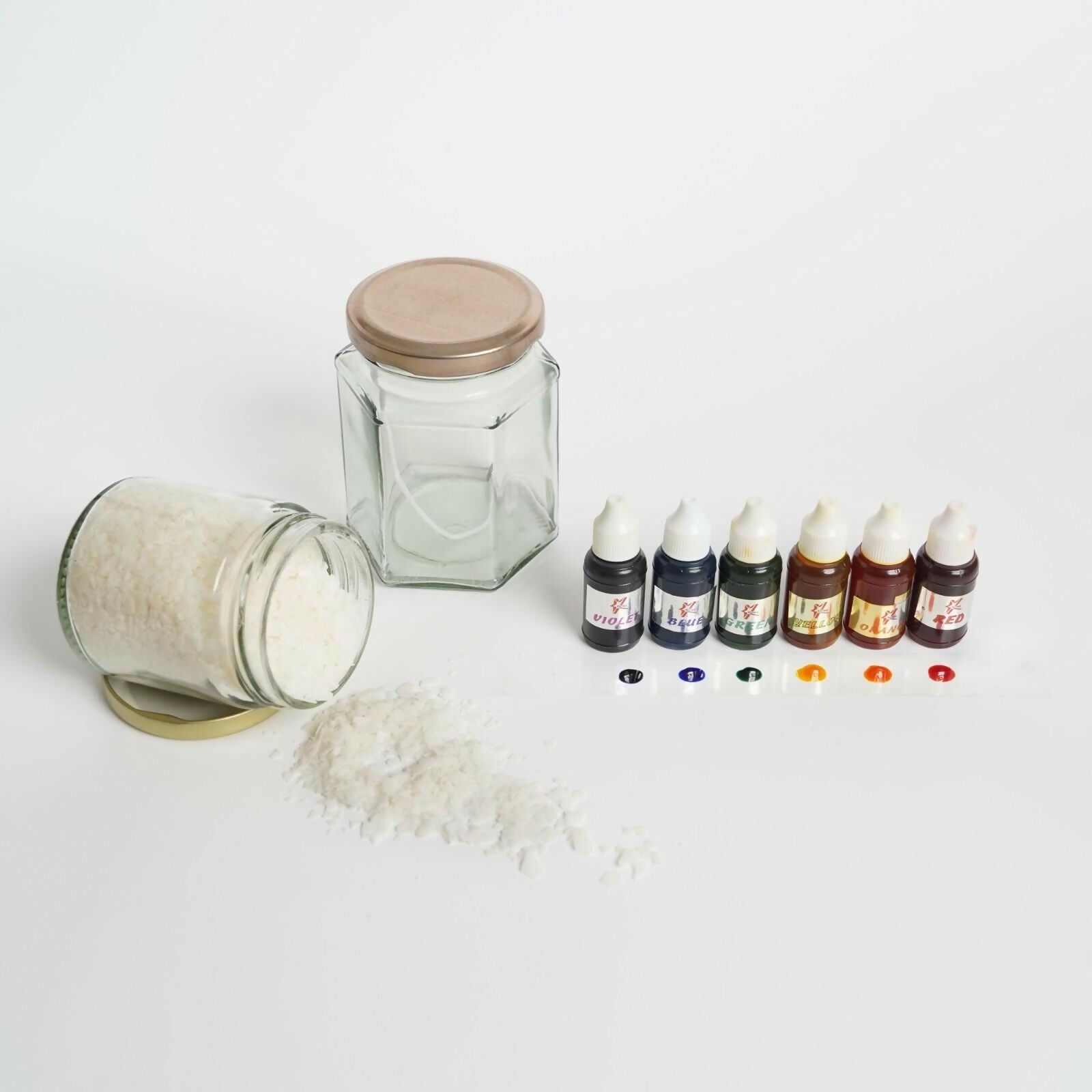 Introducing our DIY Rainbow Candle Kit - a burst of color and creativity in one delightful package!