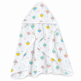 Muslin Cotton Hooded Towel | 70X70 Cm | Single Layer Towel