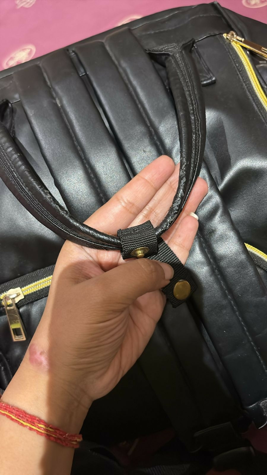 Baby Jalebi diaper bag, designer diaper bag for moms, spacious diaper bag, travel diaper bag for babies, stylish baby diaper bag