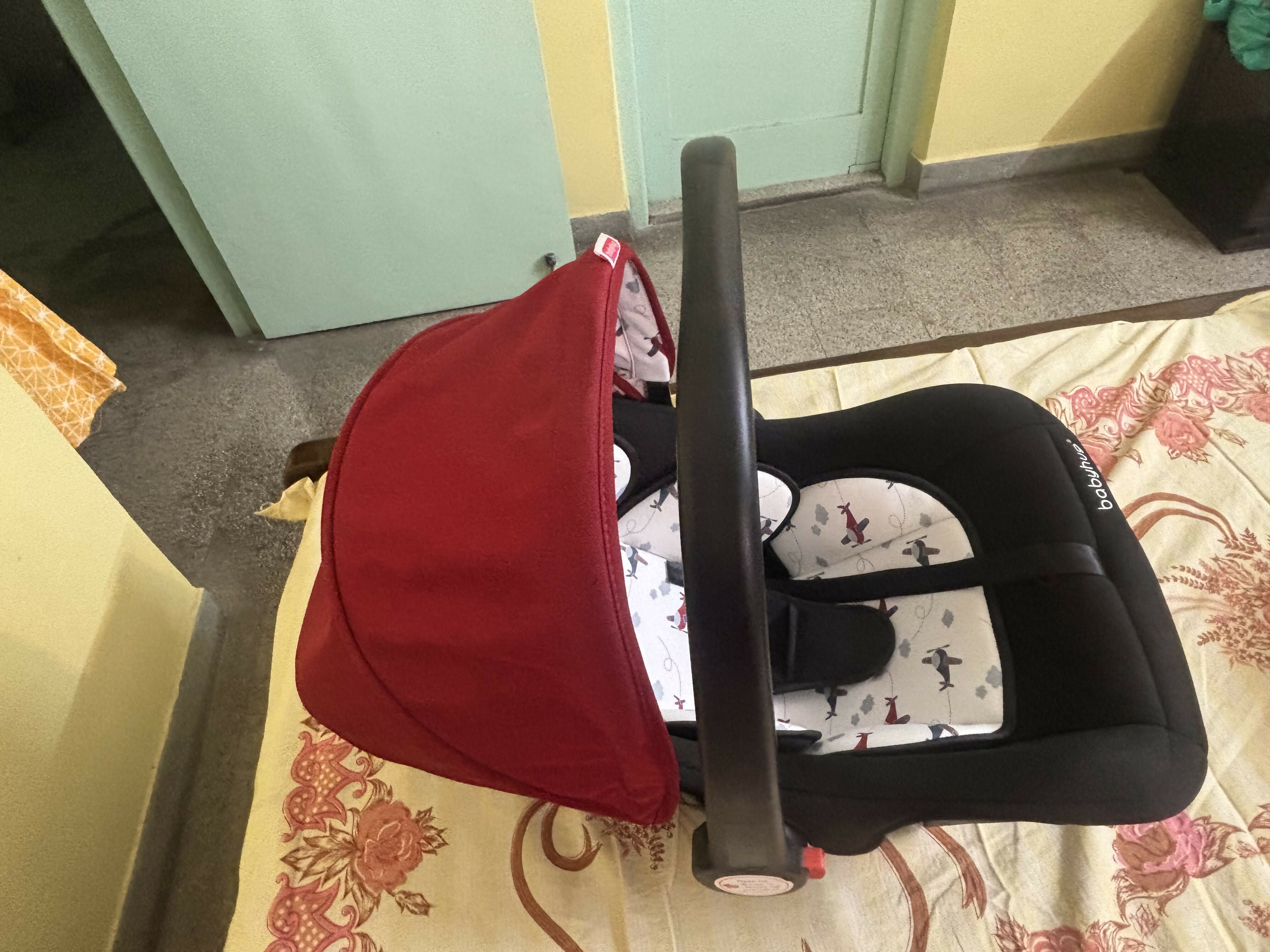 Babyhug Amber Ace Car Seat Cum Carry Cot With Mosquito Net
