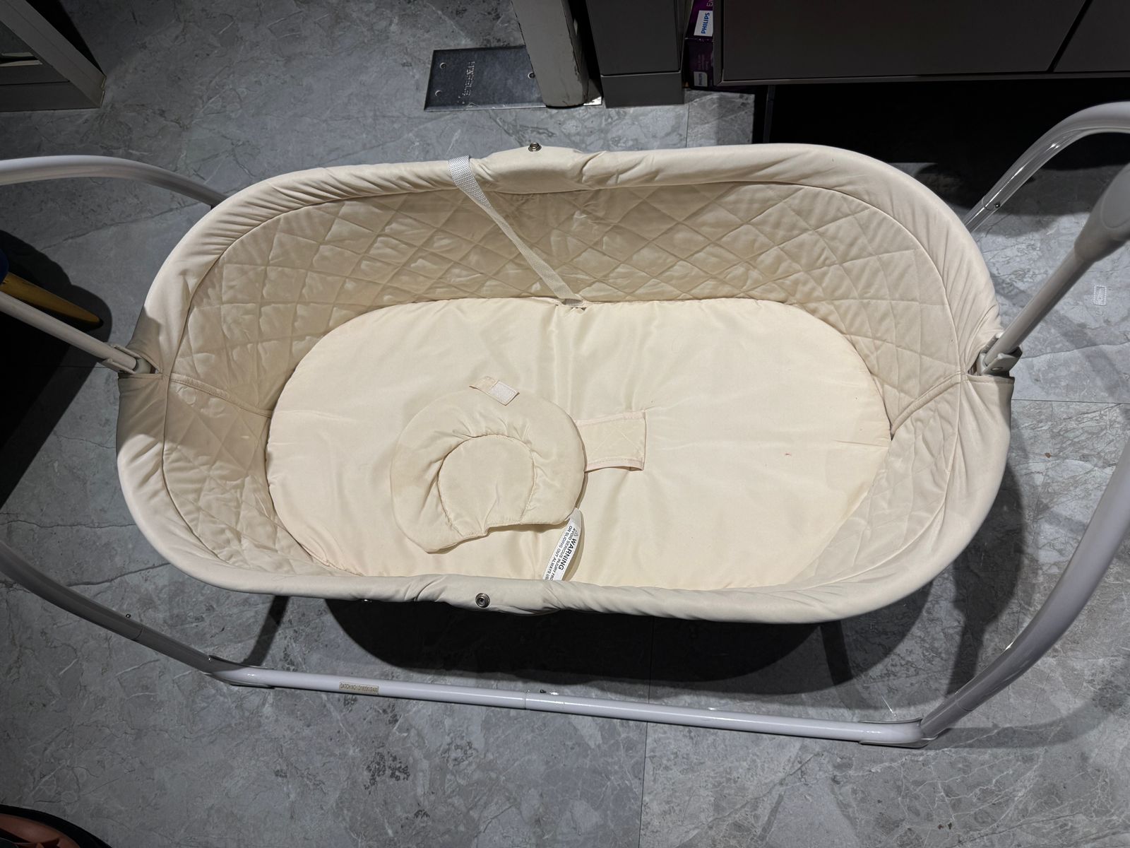 R FOR RABBIT Lullabies Automatic Baby Cradle (Cream)