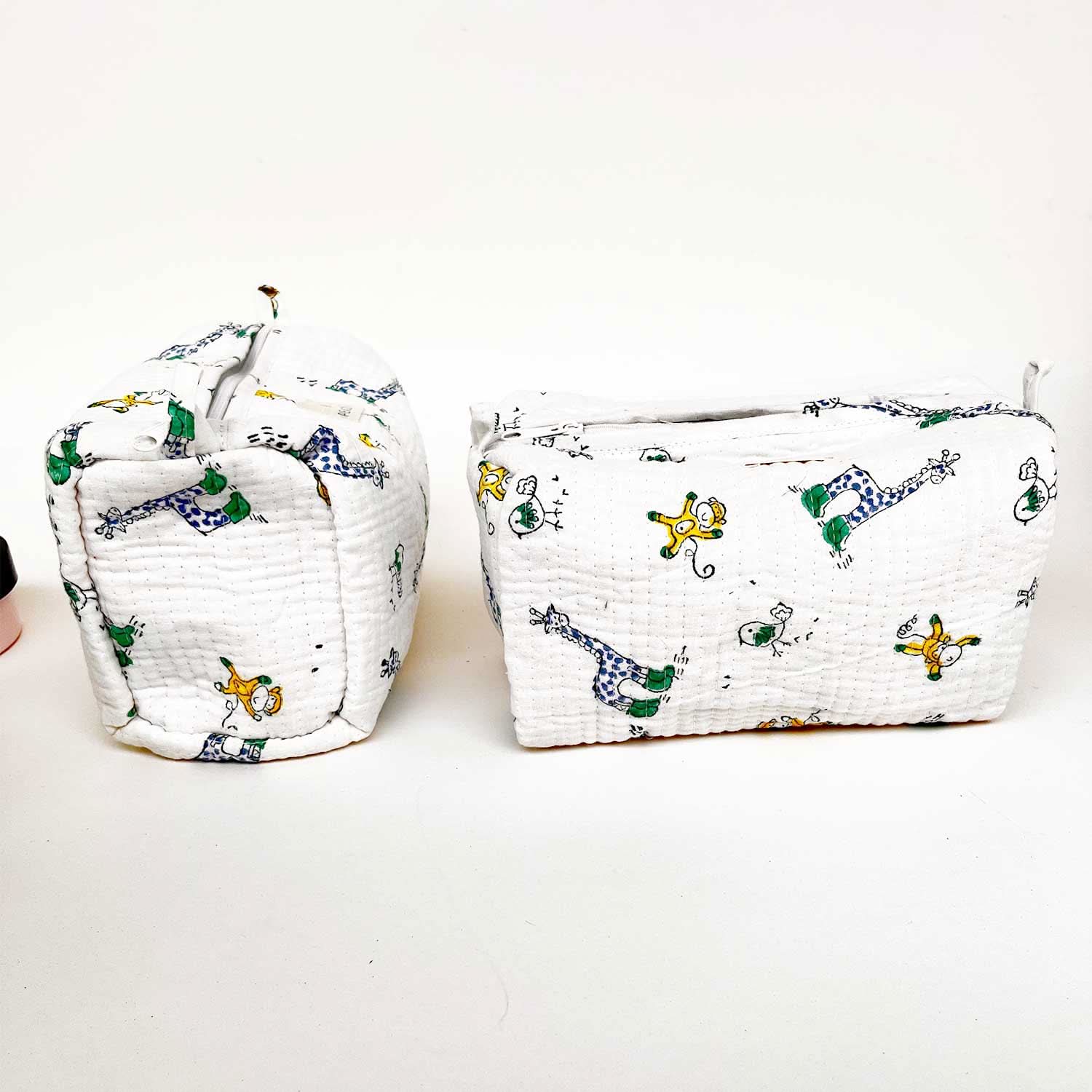 Multi Utility Travel kits Giraffe Print (Set of two) - PyaraBaby