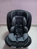 R for Rabbit ISOFIX car seat with secure ISOFIX installation, 5-point safety harness, side-impact protection, adjustable headrest, and cushioned seating for safe and comfortable travel.
