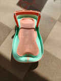 Star and Daisy Baby Bath seat - Anti-Slip Bathing for 0-1 Year Upgraded Design for Babies – Orange-Green