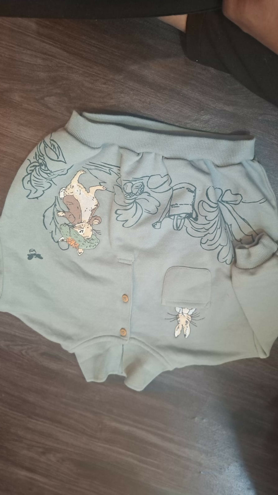 Peter Rabbit baby sweatshirt from the F&F range at Tesco.