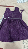Purple dress with a pattern