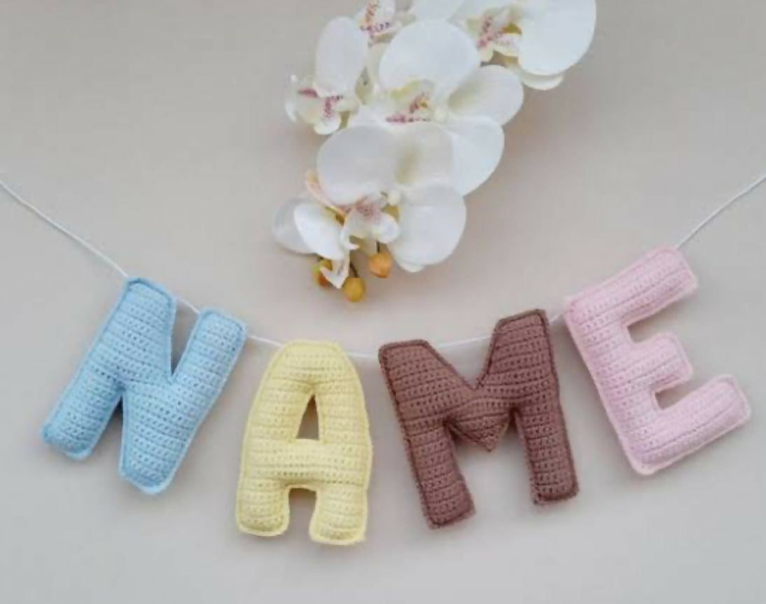 Personalised name hanging – custom wall or door decor that adds a unique touch to your baby’s space.
