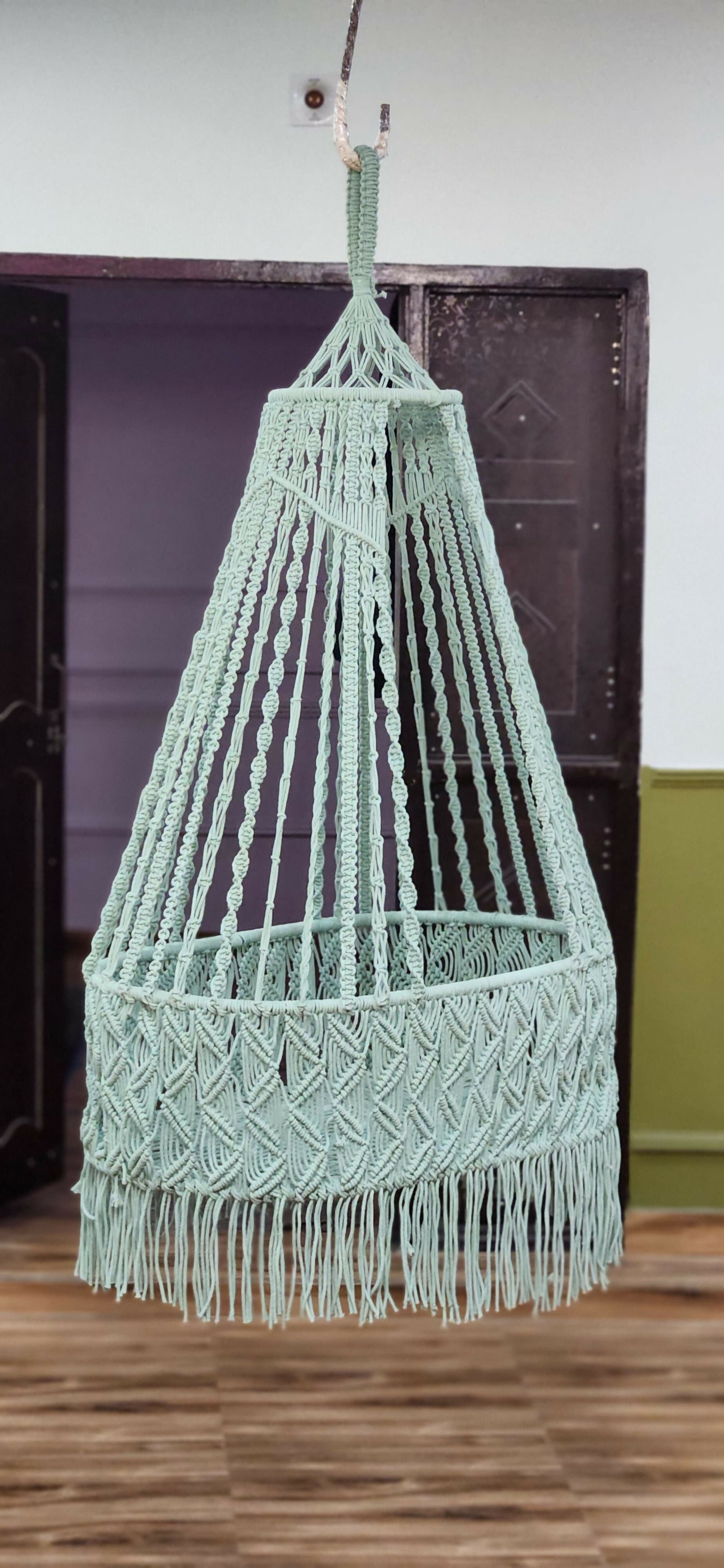 Macrame Baby Cradle