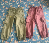 HOP WESTSIDE Combo of 2 Cargo Pants for Baby Girl, 4–5 Years