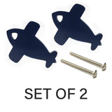 Door/ Drawer Knobs (Set of 2) Aeroplane