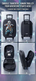 Original Smiggle 14-Inch Personalized Trolley Backpack with custom name personalization, retractable trolley handle, smooth wheels, spacious compartments, and adjustable shoulder straps for school and travel.