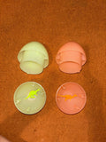 2 Dinosaur Eggs With 1 Dinosaur In Each
