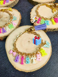 Personalized Acrylic Initial Letter Bracelet