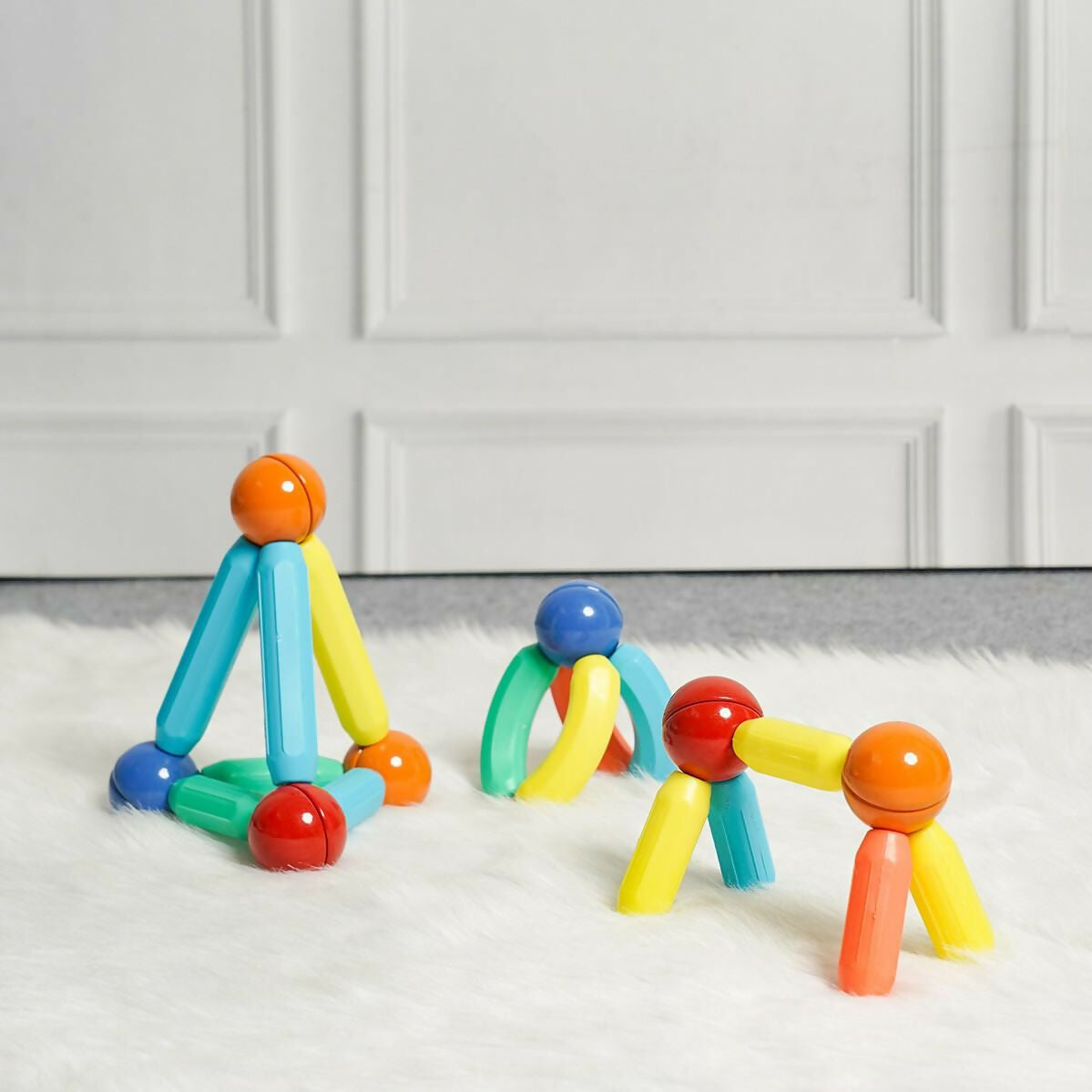 Magnetic blocks offer an engaging and versatile play experience that promotes creativity , problem solving and exploration.