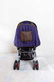 LUVLAP Sunshine reversible handle stroller with reclining seat, foldable baby pram design, safety harness, adjustable canopy, and comfortable travel support for babies and toddlers.