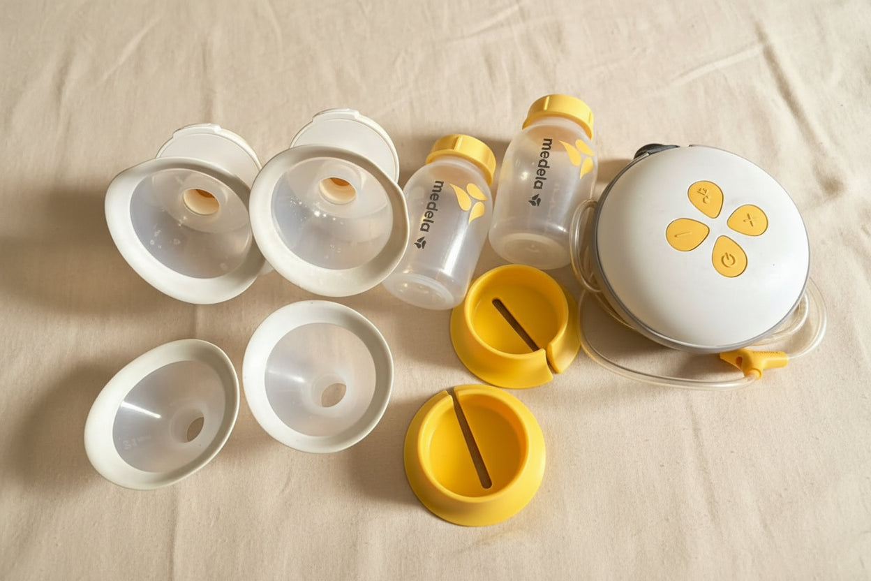 MEDELA Swing Maxi double electric breast pump – efficient, portable, and comfortable for daily use.