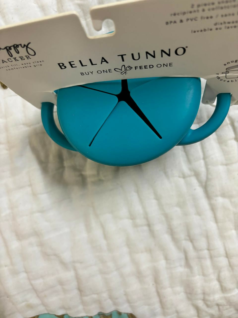 BELLA TUNNO Snack Cup with Lid – Safe, Spill-Proof & Travel-Friendly Baby Snack Container