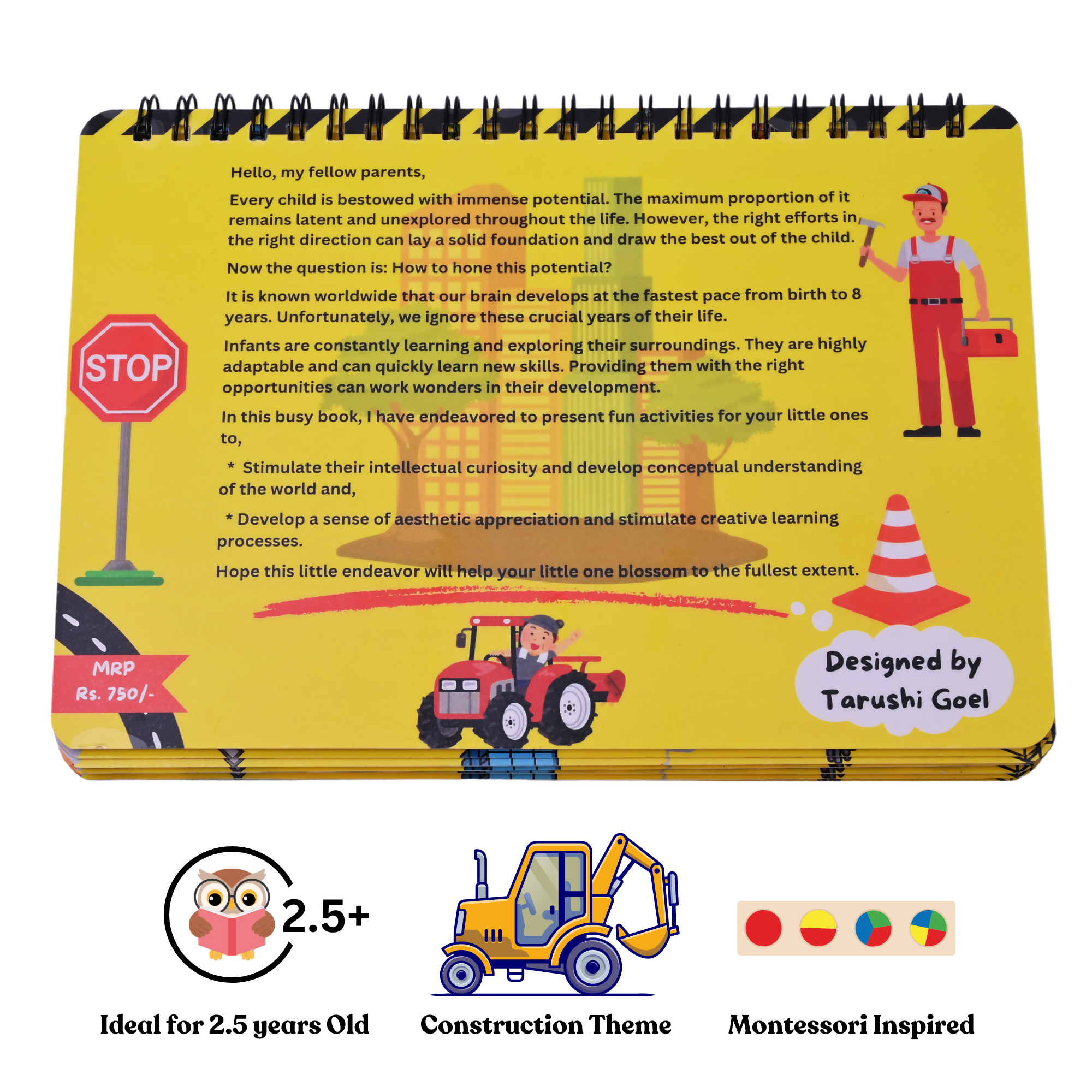 The activities help improve motor skills, cognitive skills, basic literacy, and memorization.