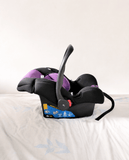 LuvLap infant car seat baby carrier with rear-facing design, carry cot function, 5-point safety harness, ergonomic carry handle, cushioned seating, and side-impact protection for newborns and infants up to 13 kg.