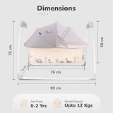 R FOR RABBIT Lullabies Automatic Baby Cradle (Cream)