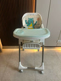 R FOR RABBIT High Chair with 7 Height Adjustments & 3 Recline Modes
