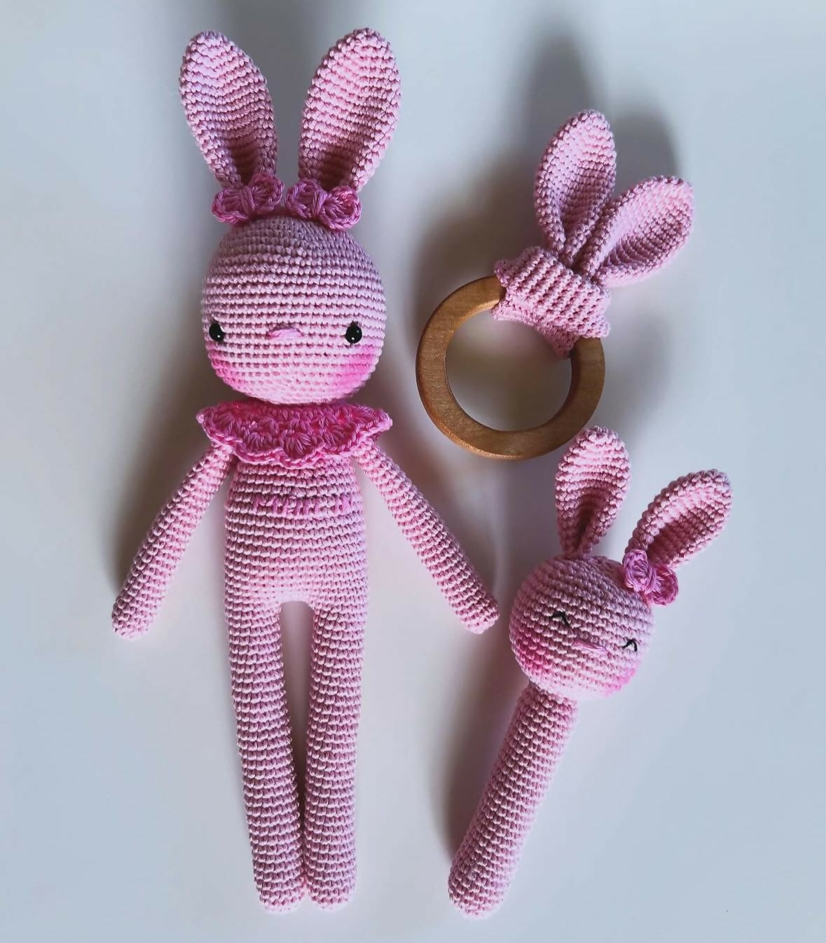 baby toy set, doll teether rattle combo, newborn toys, soft doll for baby, teething toy set