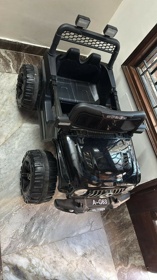 Black Jeep Remote Control and Self Drive Car