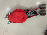 POLKA TOTS baby stroller with 5-point safety harness, adjustable canopy, storage basket, lightweight umbrella-fold design, and smooth wheels for babies and toddlers up to 20 kg (0–5 years).