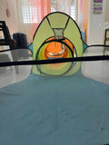 Jam and Honey 3-in-1 kids play tent combo with tunnel and ball pool, used condition with minor wear, colorful indoor play setup for children